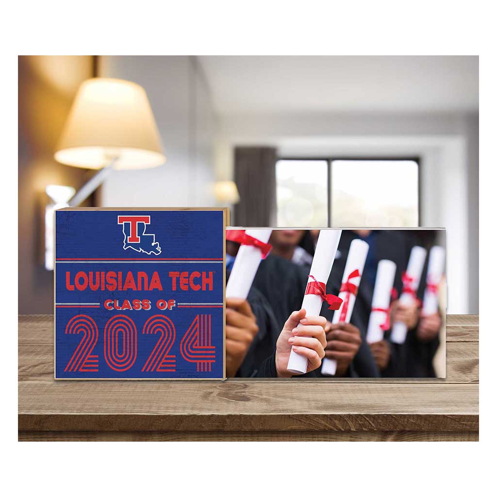 Floating Picture Frame Class of Grad Louisiana Tech Bulldogs