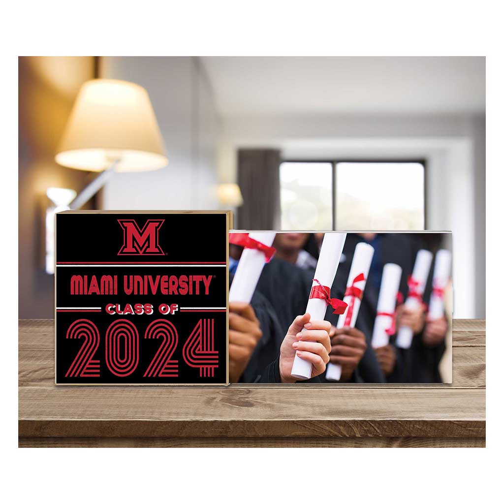 Floating Picture Frame Class of Grad Miami of Ohio Redhawks
