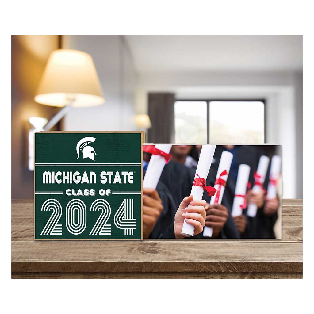 Floating Picture Frame Class of Grad Michigan State Spartans