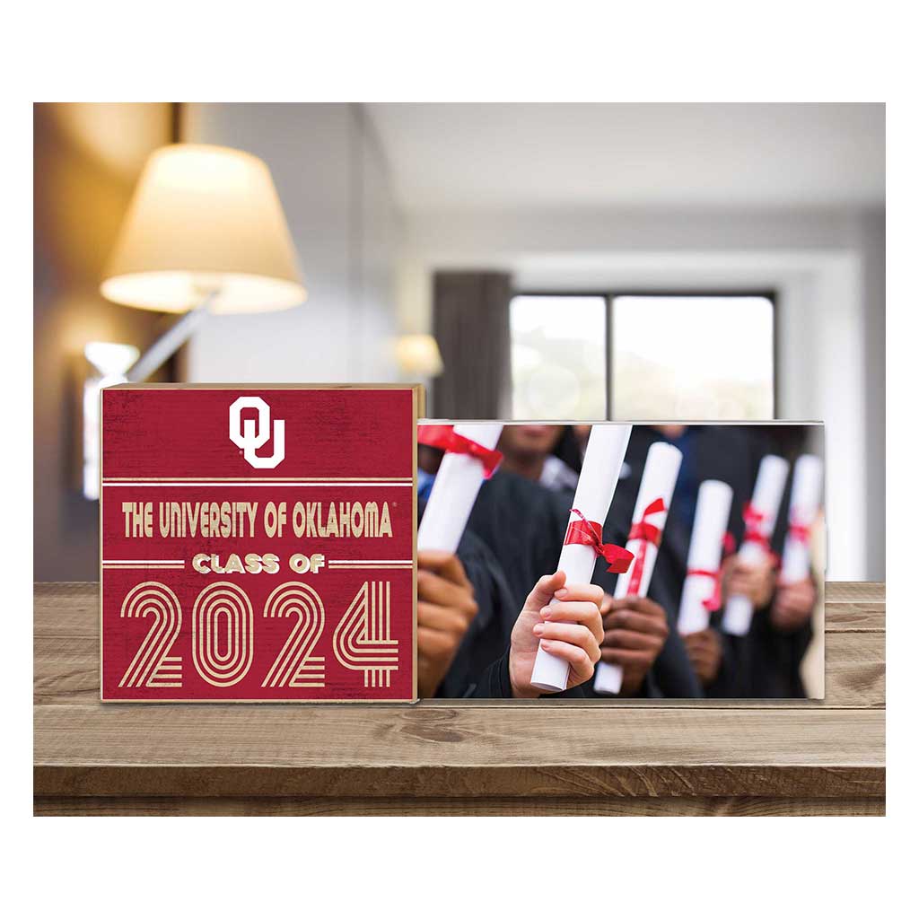 Floating Picture Frame Class of Grad Oklahoma Sooners