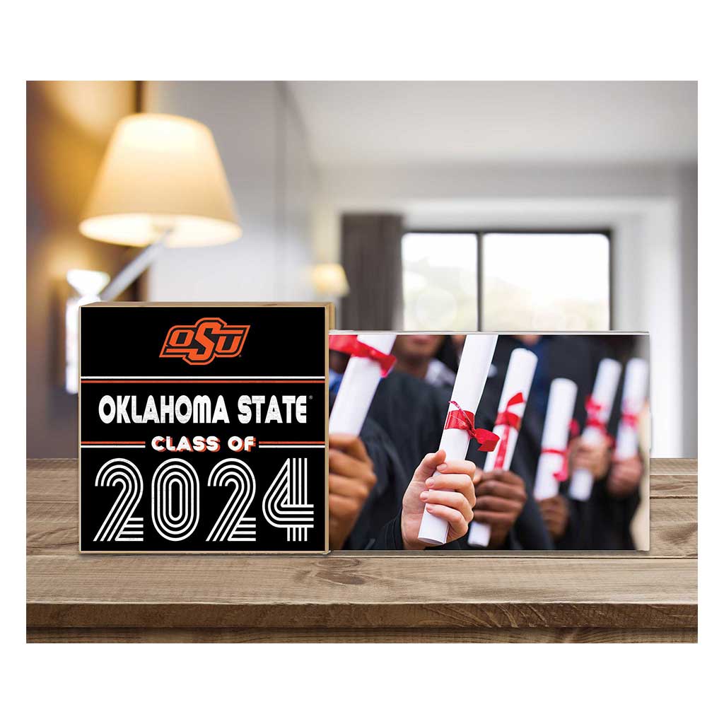 Floating Picture Frame Class of Grad Oklahoma State Cowboys