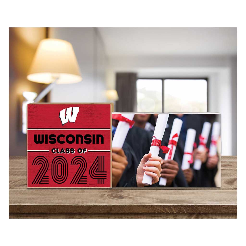 Floating Picture Frame Class of Grad Wisconsin Badgers