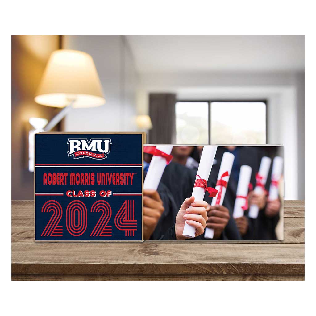 Floating Picture Frame Class of Grad Robert Morris University Colonials
