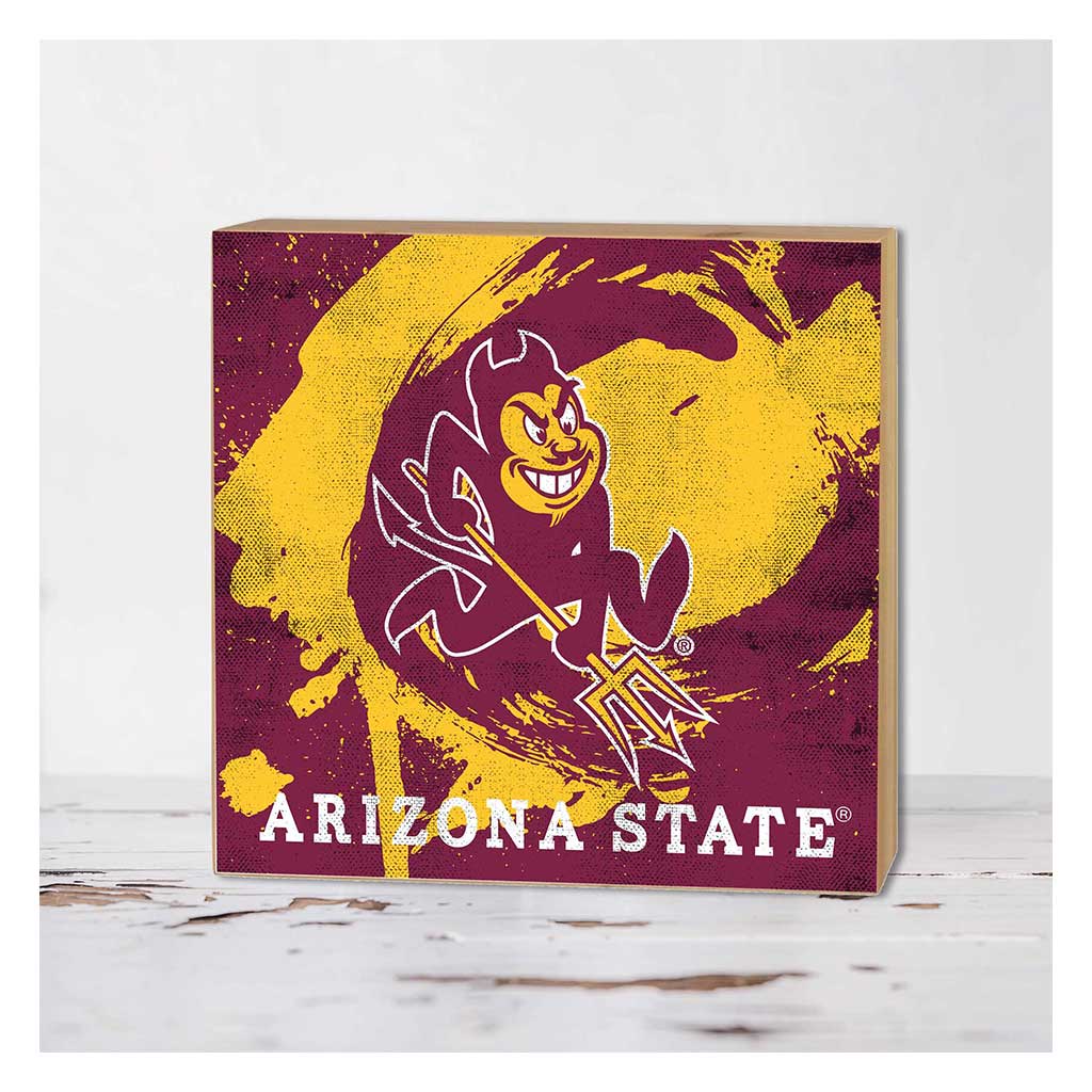 5x5 Block Color Splash Arizona State Sun Devils
