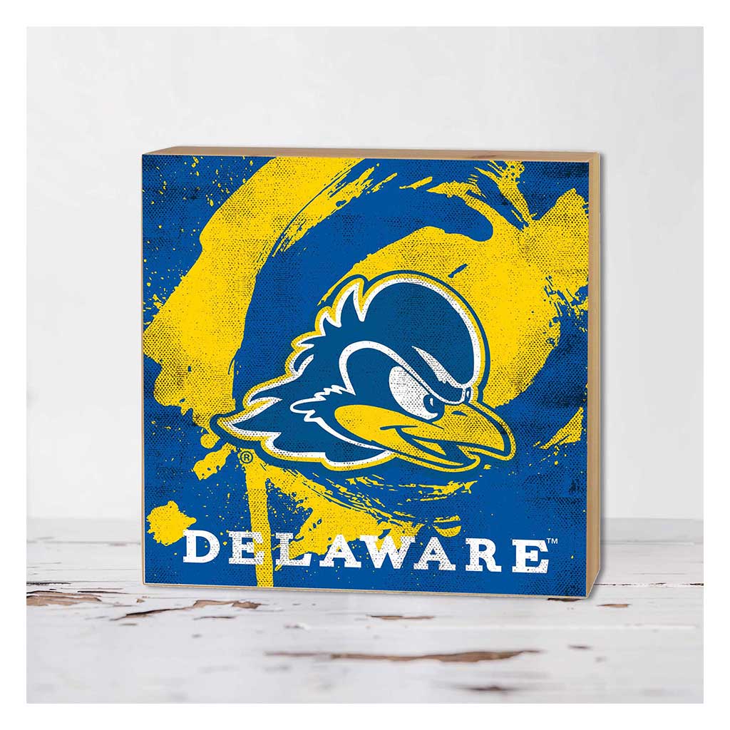 5x5 Block Color Splash Delaware Fightin Blue Hens