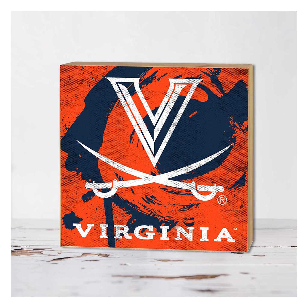 5x5 Block Color Splash Virginia Cavaliers