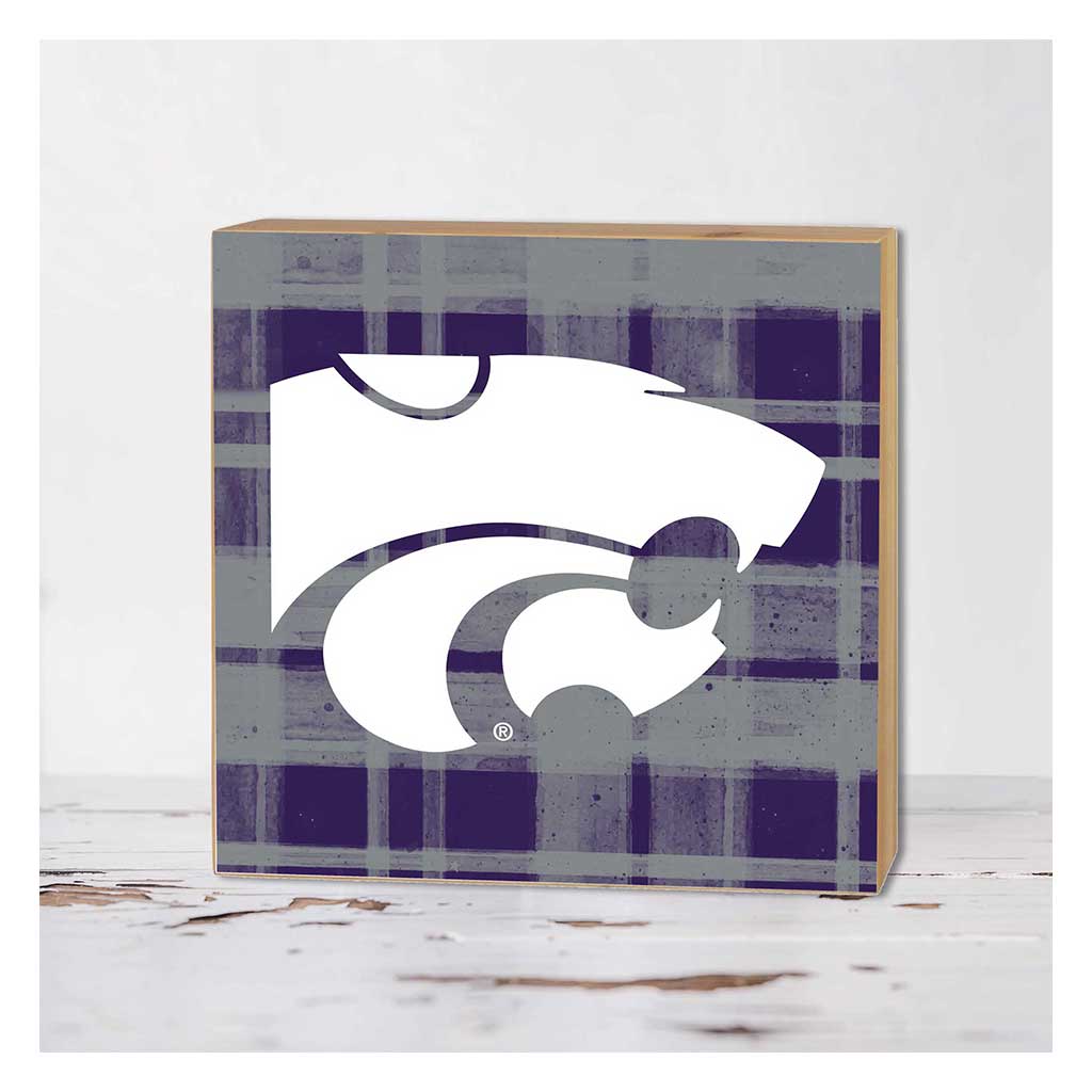 5x5 Block Plaid Kansas State Wildcats