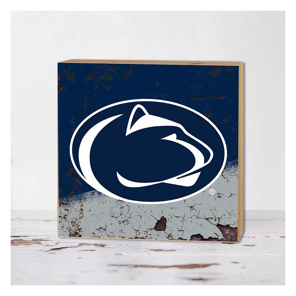 5x5 Block Retro Team Crackle Penn State Nittany Lions