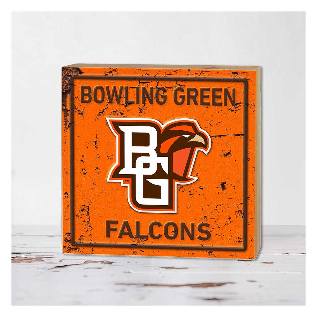 5x5 Block Faux Rusted Tin Bowling Green Falcons