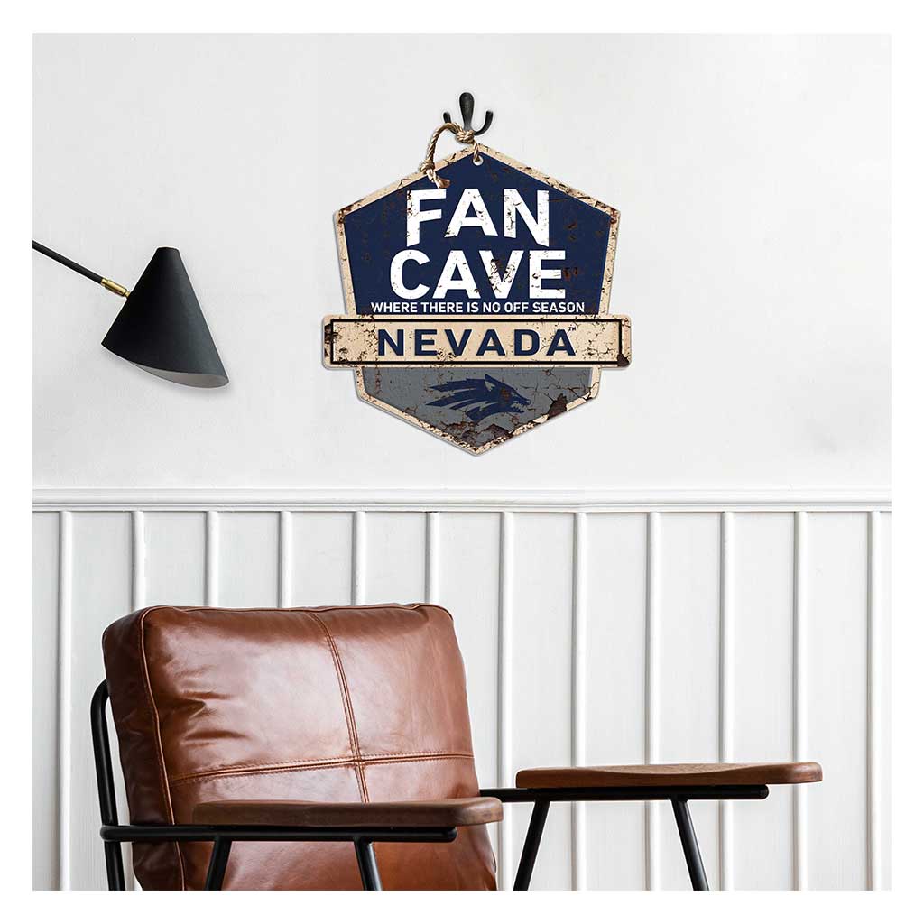 Rustic Badge Fan Cave Sign Nevada Wolf Pack