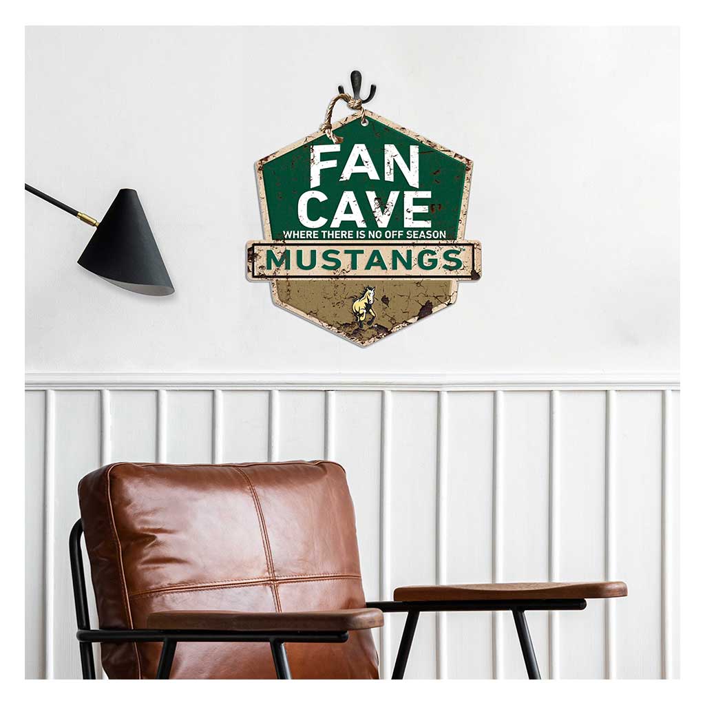 Rustic Badge Fan Cave Sign California Polytechnic State Mustangs