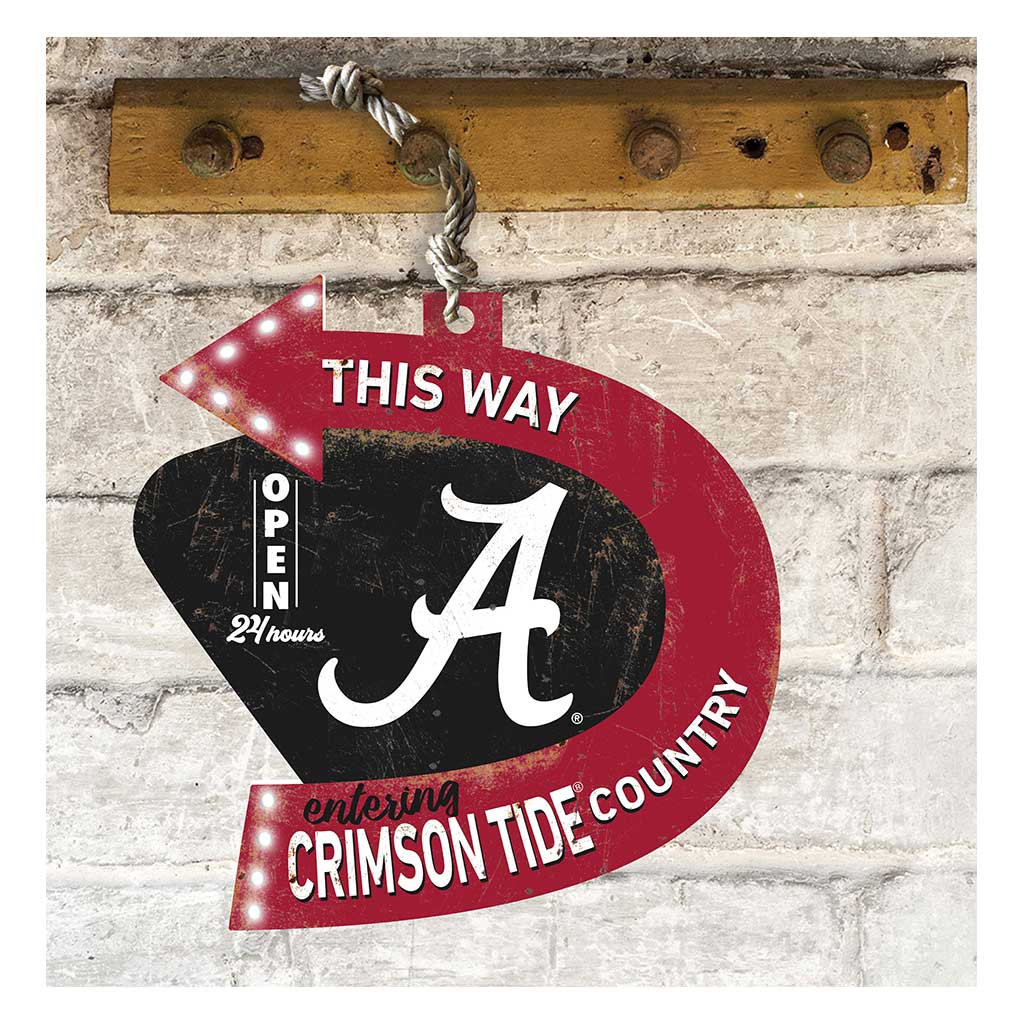 Arrow Sign This Way Alabama Crimson Tide