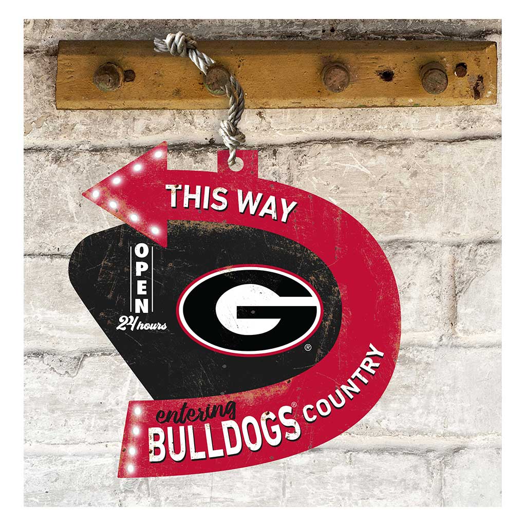 Arrow Sign This Way Georgia Bulldogs
