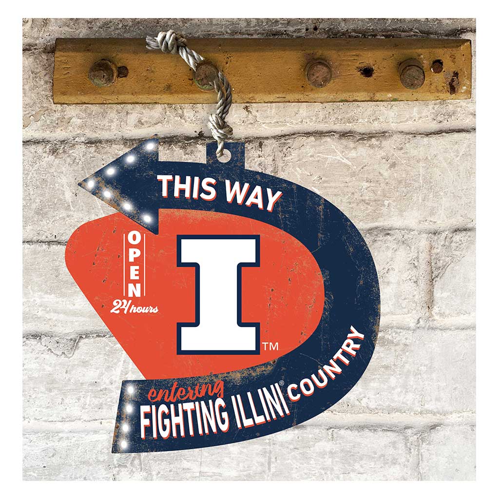 Arrow Sign This Way Illinois Fighting Illini