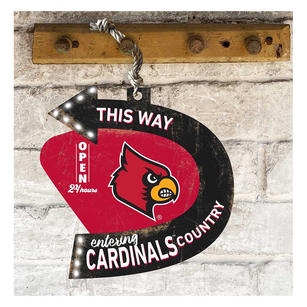 Arrow Sign This Way Louisville Cardinals