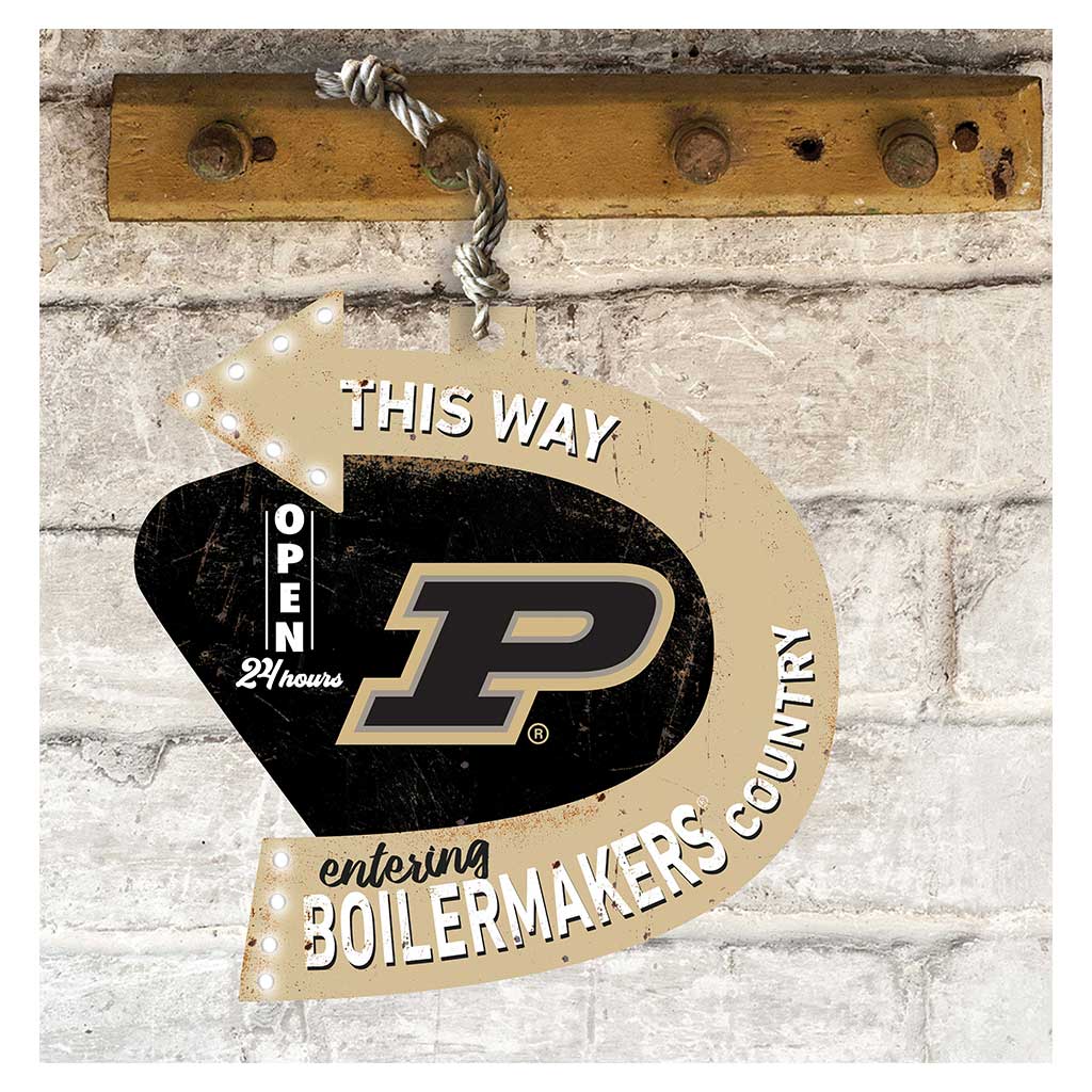 Arrow Sign This Way Purdue Boilermakers
