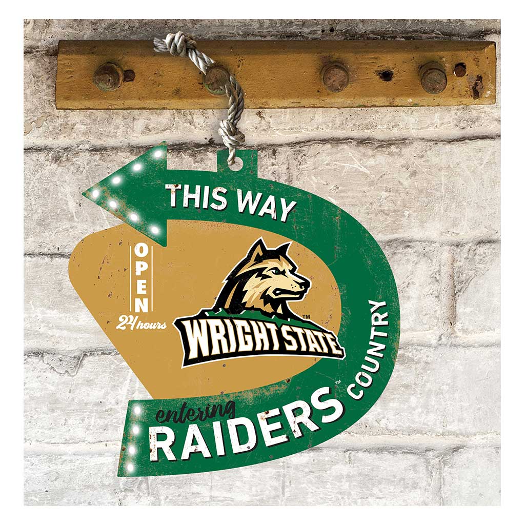Arrow Sign This Way Wright State University Raiders