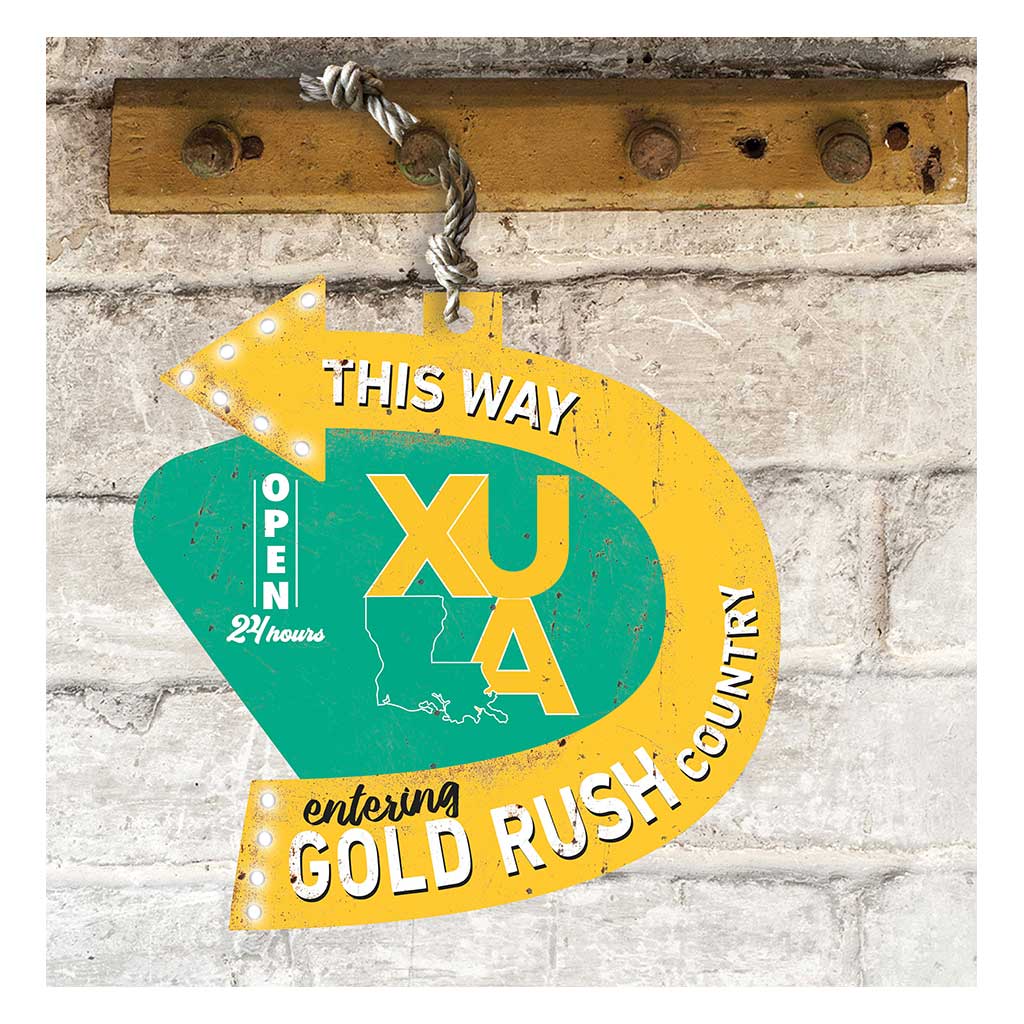 Arrow Sign This Way Xavier University of Louisiana Gold Rush