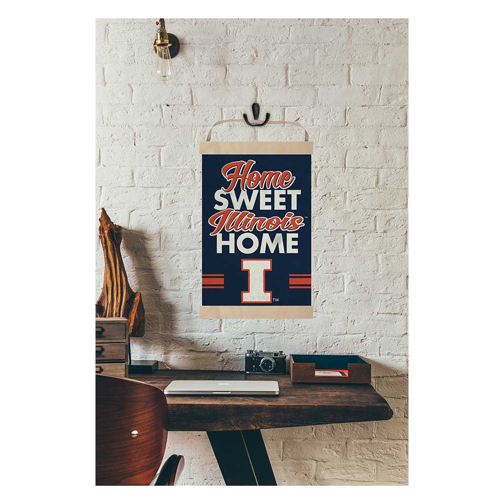 Reversible Banner Signs Home Sweet Home Illinois Fighting Illini