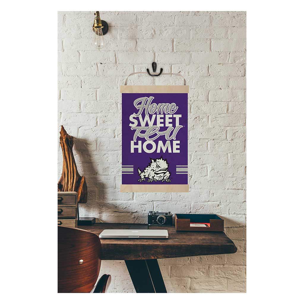 Reversible Banner Signs Home Sweet Home Texas Christian Horned Frogs