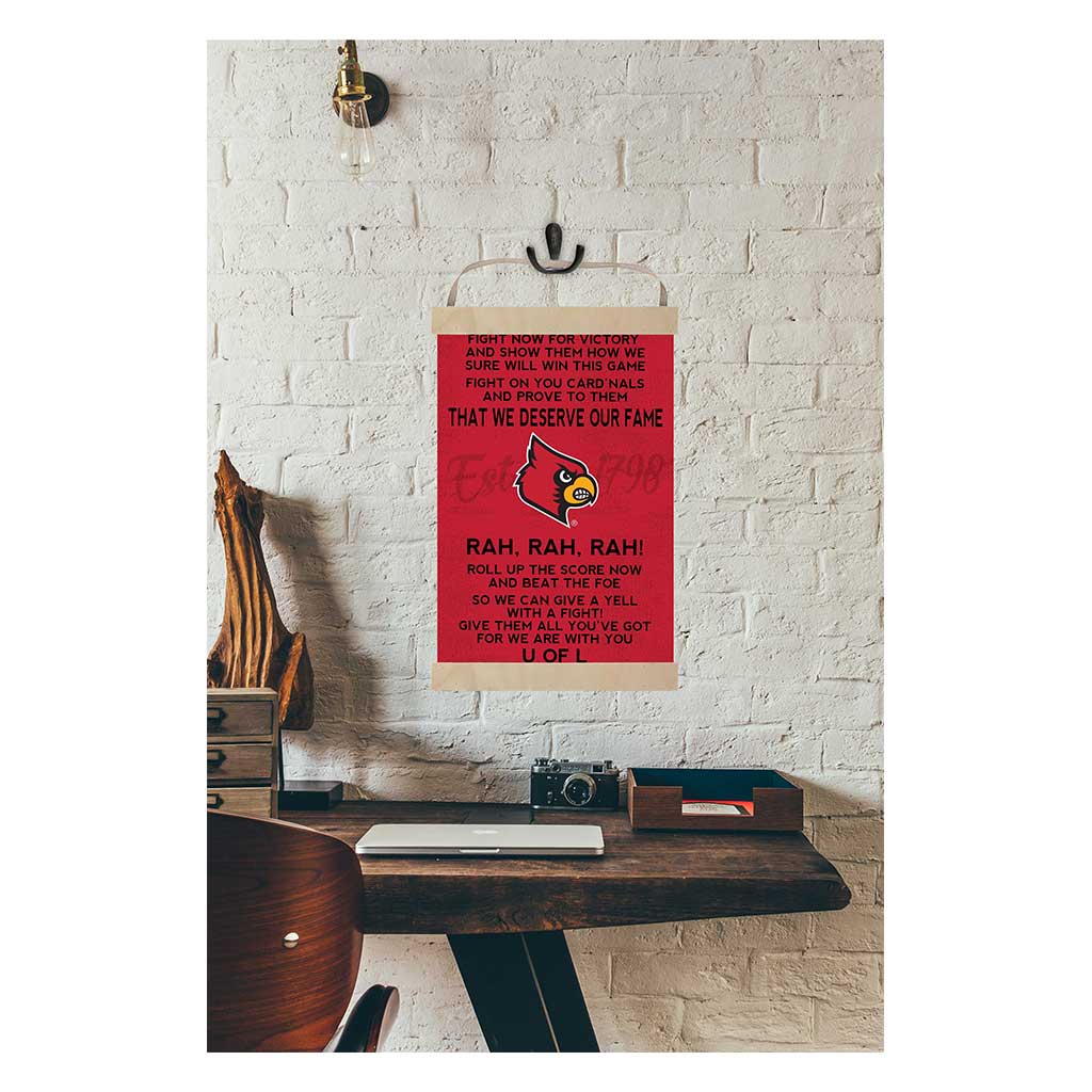 Reversible Banner Sign Fight Song Louisville Cardinals