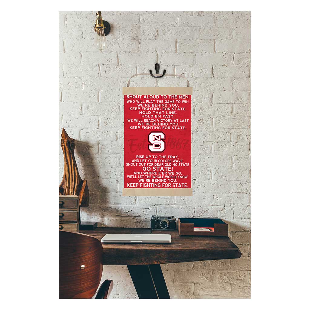 Reversible Banner Sign Fight Song North Carolina State Wolfpack