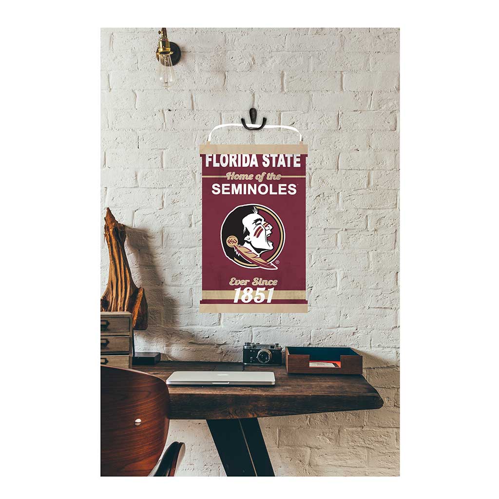 Reversible Banner Sign Home of the Florida State Seminoles