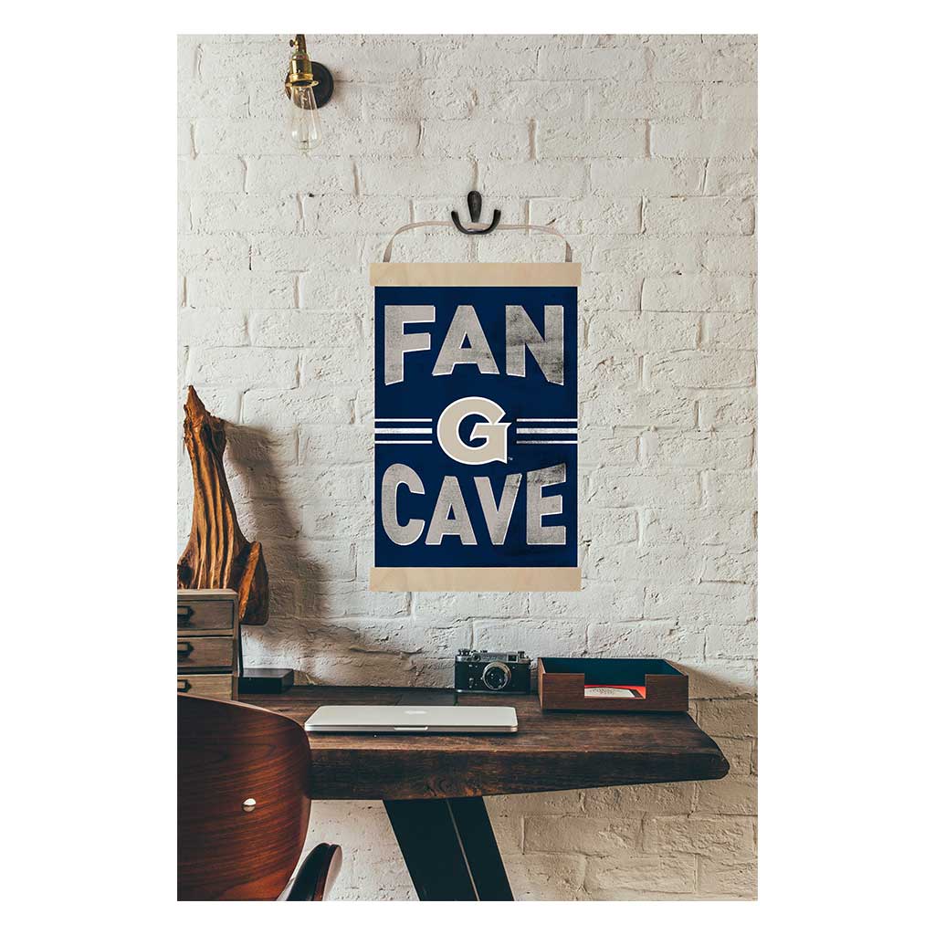 Reversible Banner Sign Fan Cave Georgetown Hoyas
