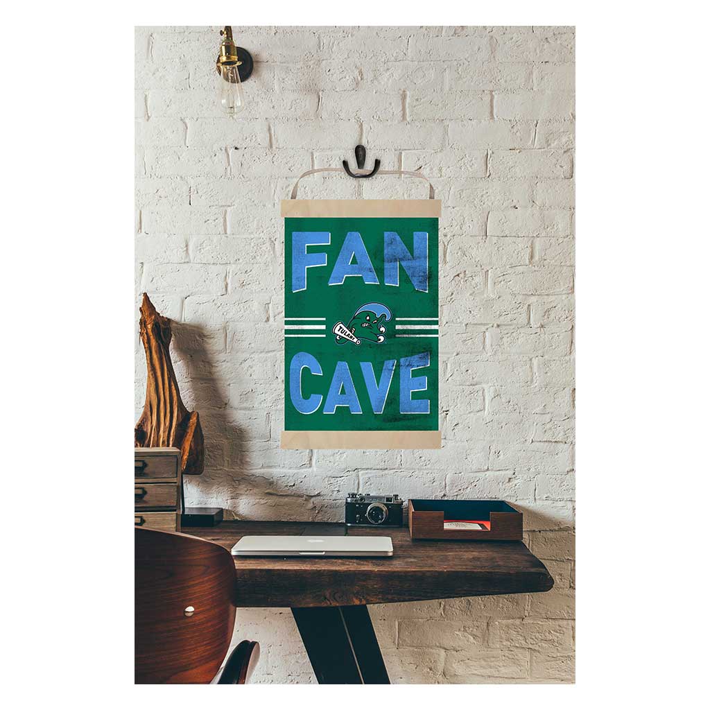 Reversible Banner Sign Fan Cave Tulane Green Wave