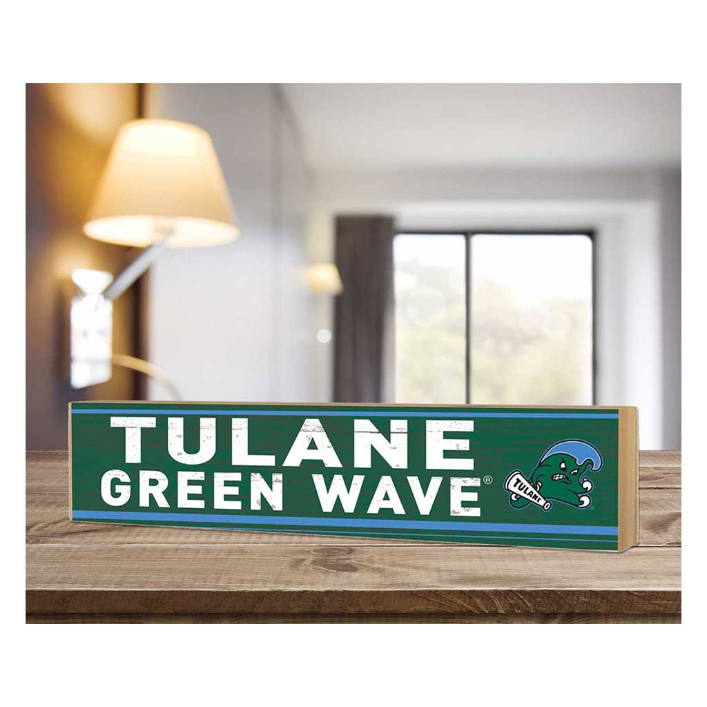 3x13 Block Team Spirit Tulane Green Wave