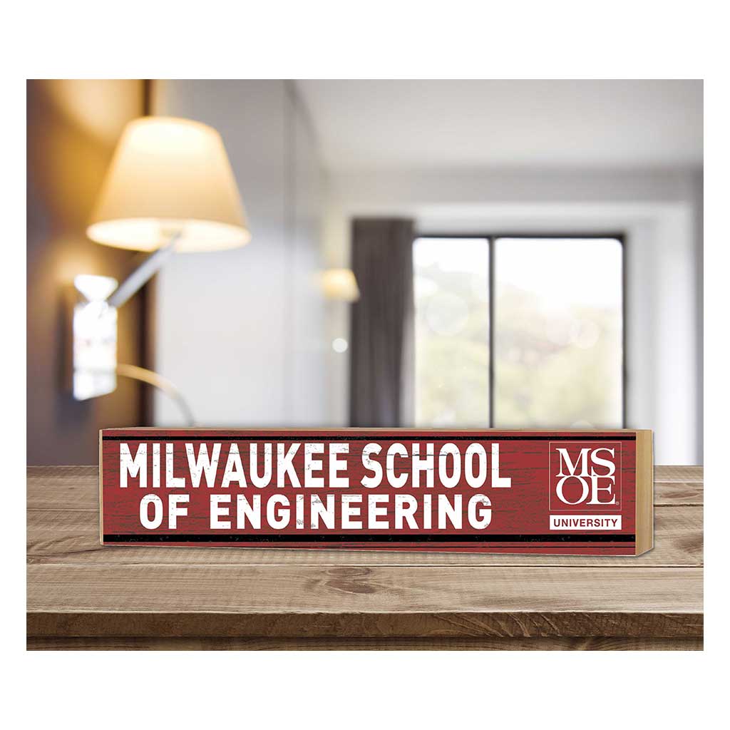 3x13 Block Team Spirit Block Milwaukee School of Engineering Raiders