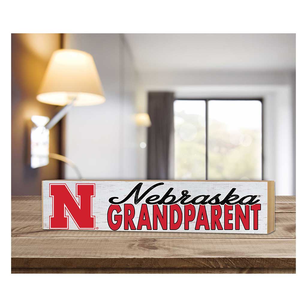 3x13 Block Weathered Grandparent Nebraska Cornhuskers