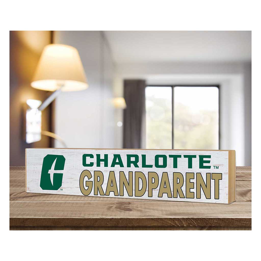 3x13 Block Weathered Grandparent North Carolina Charlotte 49ers