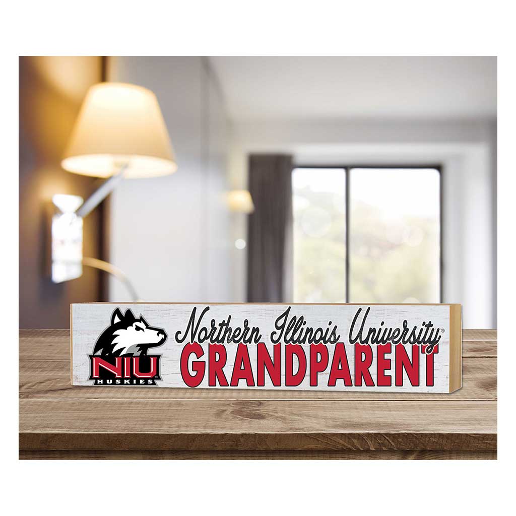 3x13 Block Weathered Grandparent Northern Illinois Huskies