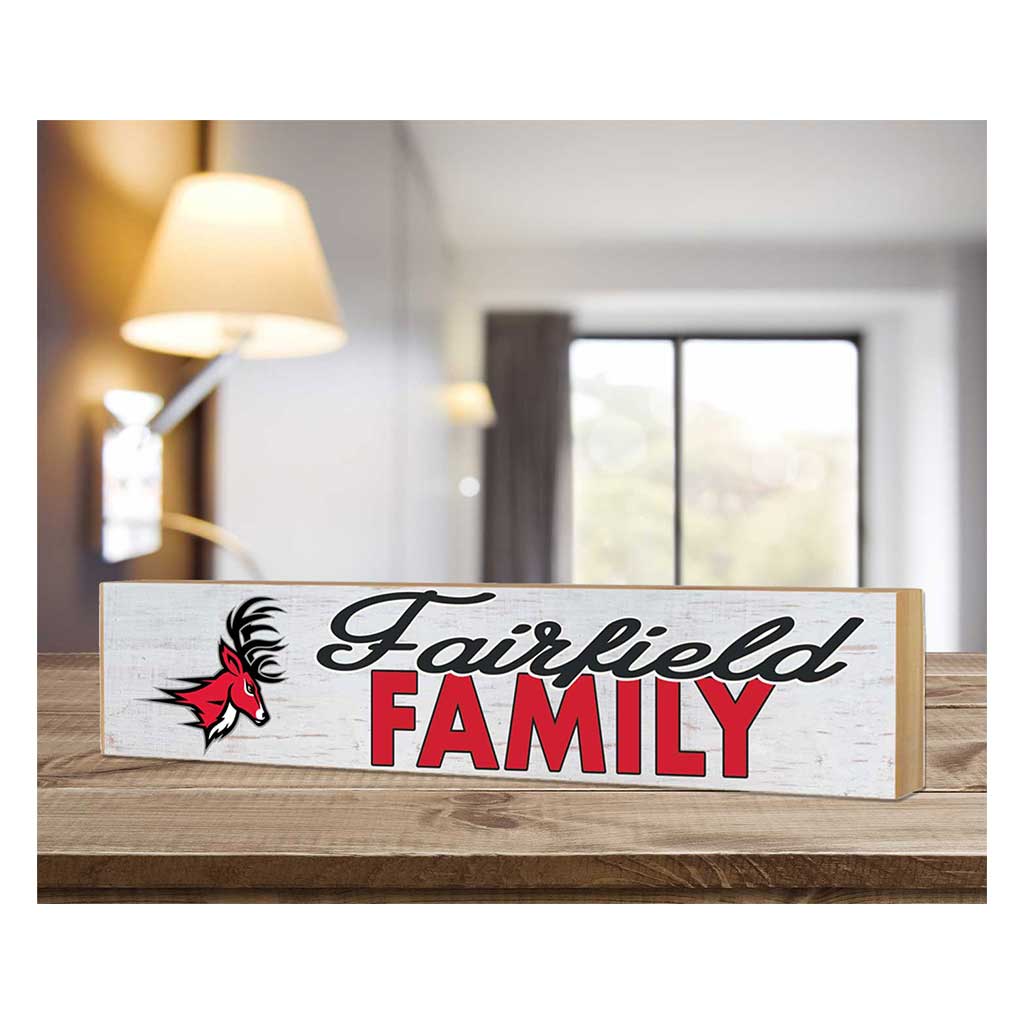 3x13 Block Weathered Team Family Fairfield Stags