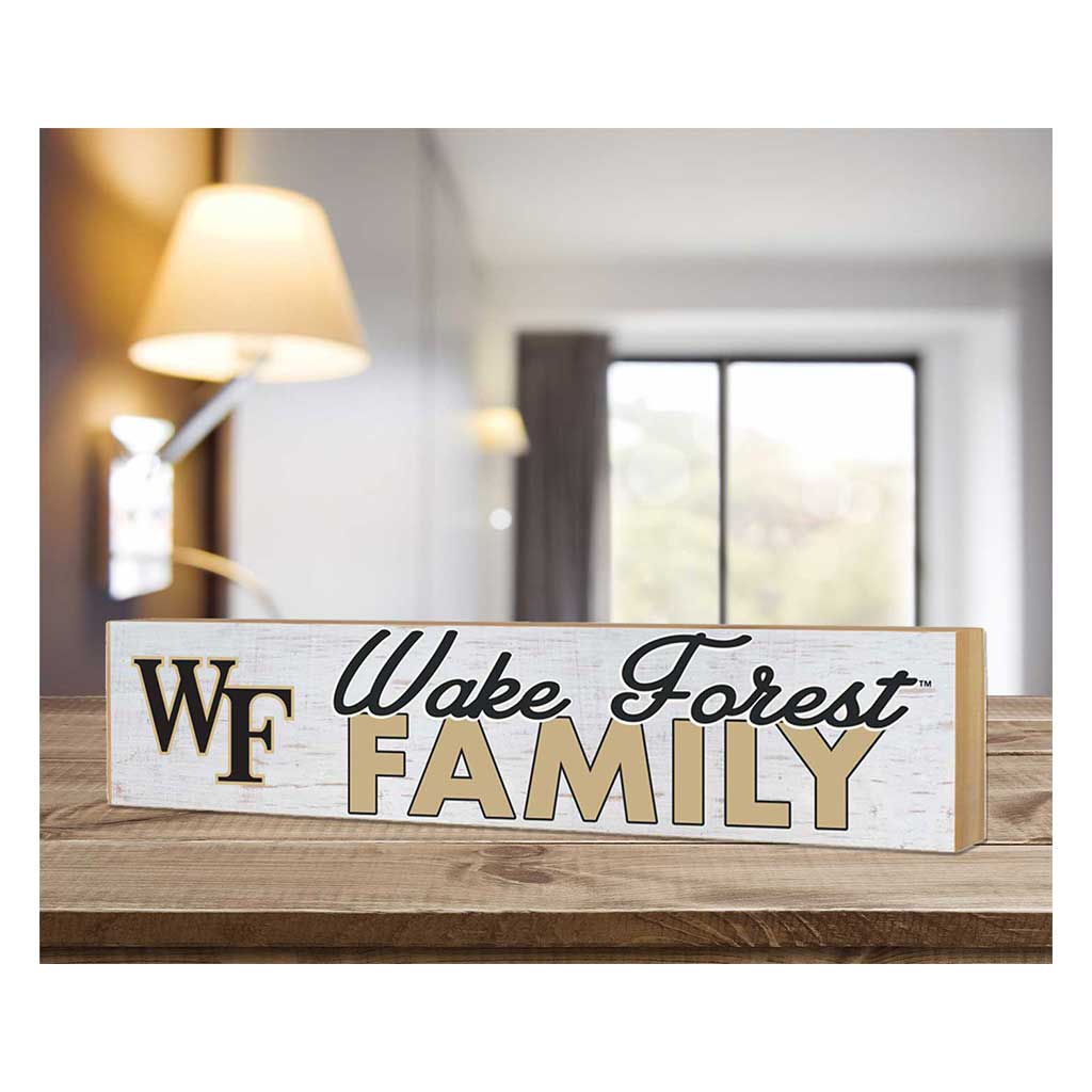 3x13 Block Weathered Team Family Wake Forest Demon Deacons