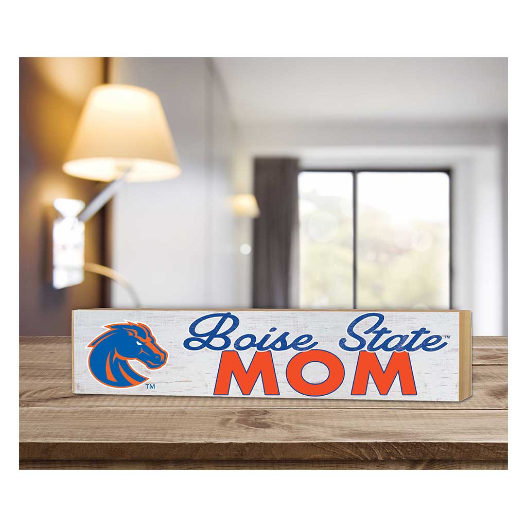 3x13 Block Weathered Mom Boise State Broncos