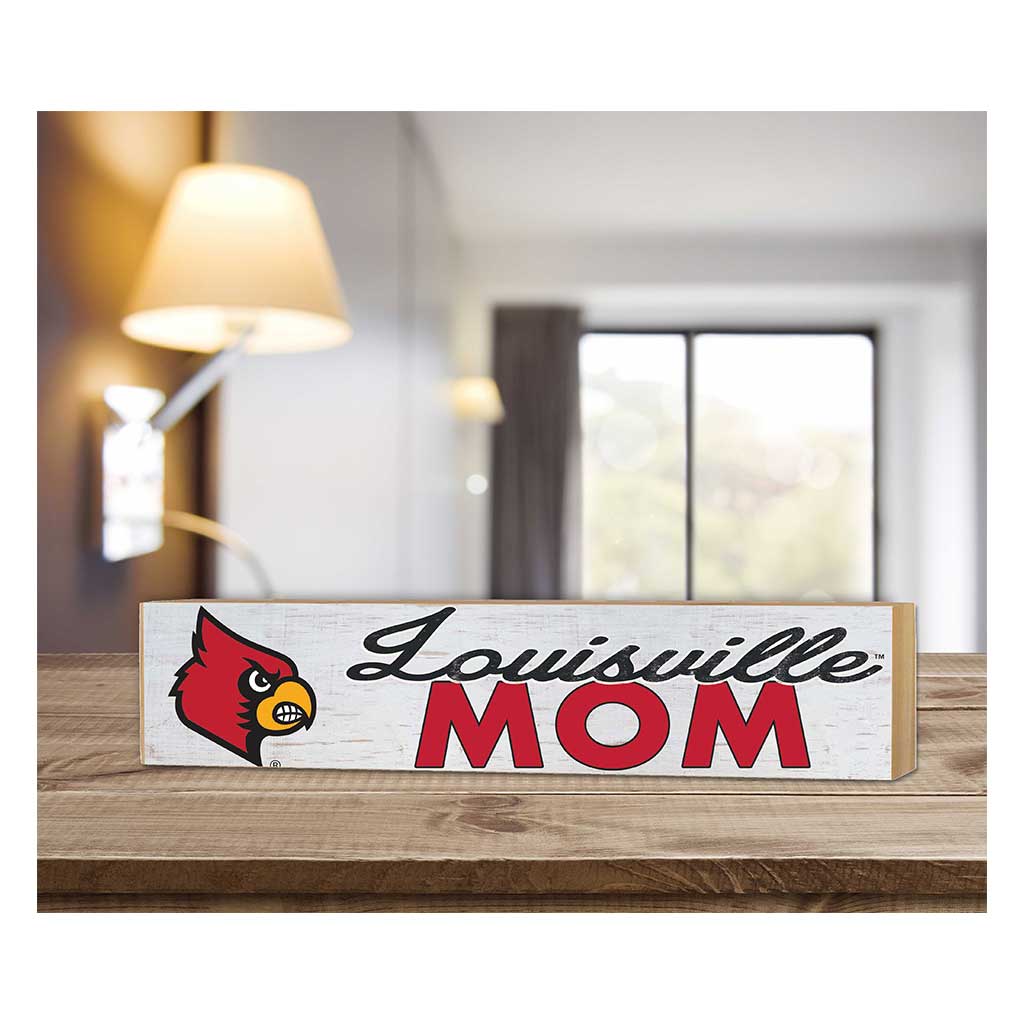 3x13 Block Weathered Mom Louisville Cardinals