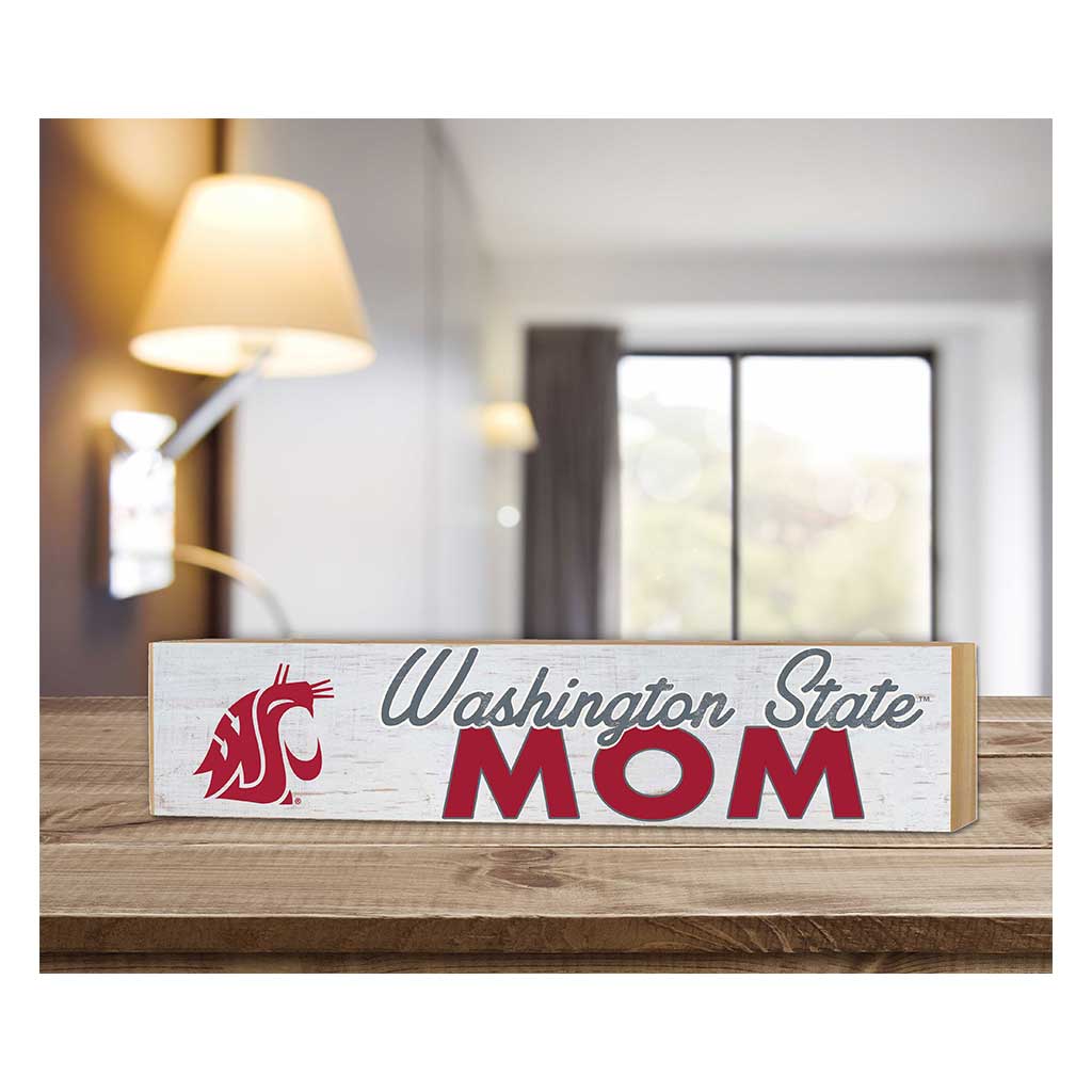 3x13 Block Weathered Mom Washington State Cougars