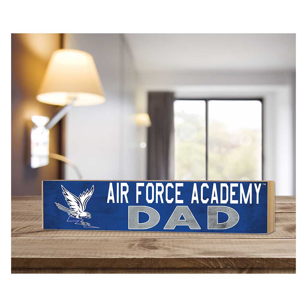 3x13 Block Colored With Logo Dad Air Force Academy Falcons Special