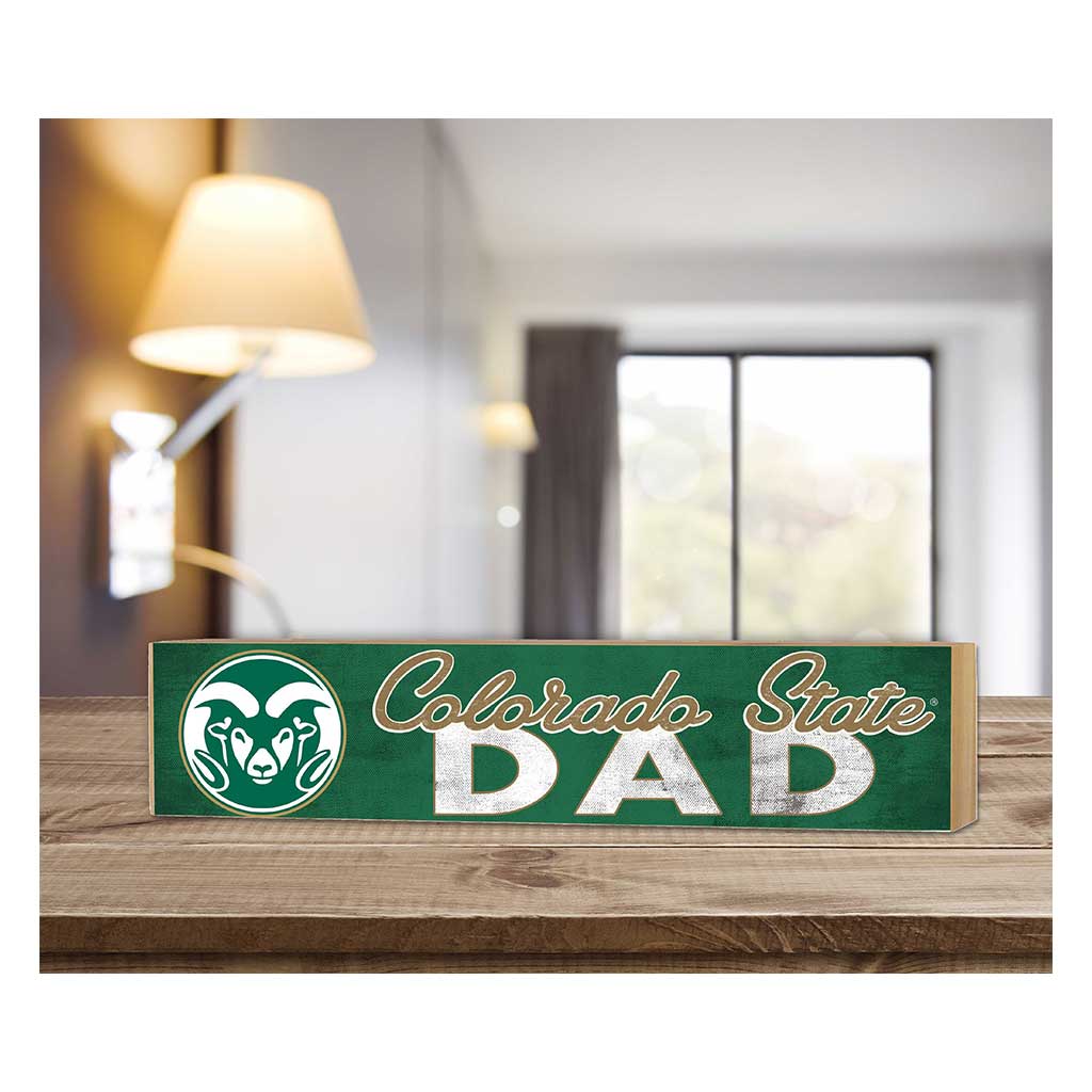 3x13 Block Colored With Logo Dad Colorado State-Ft. Collins Rams
