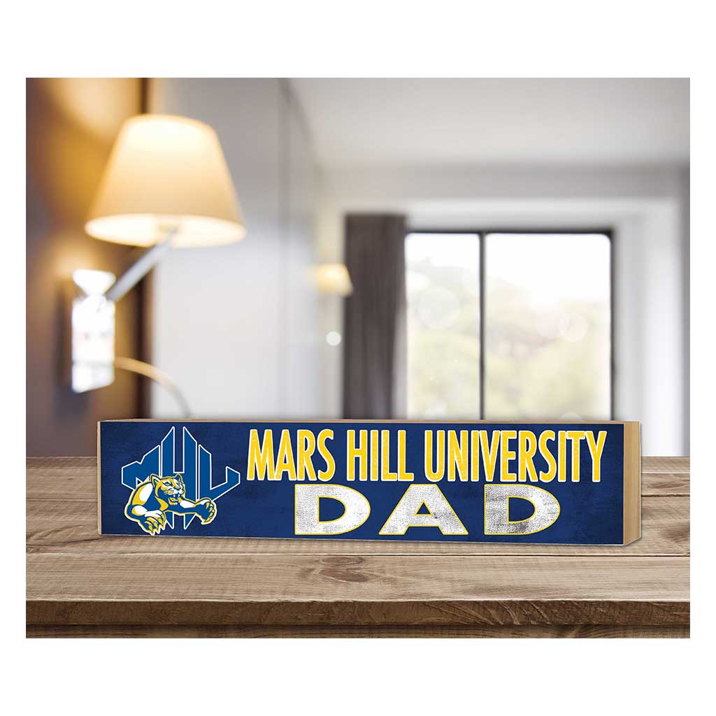 3x13 Block Colored With Logo Dad Mars Hill College Lions