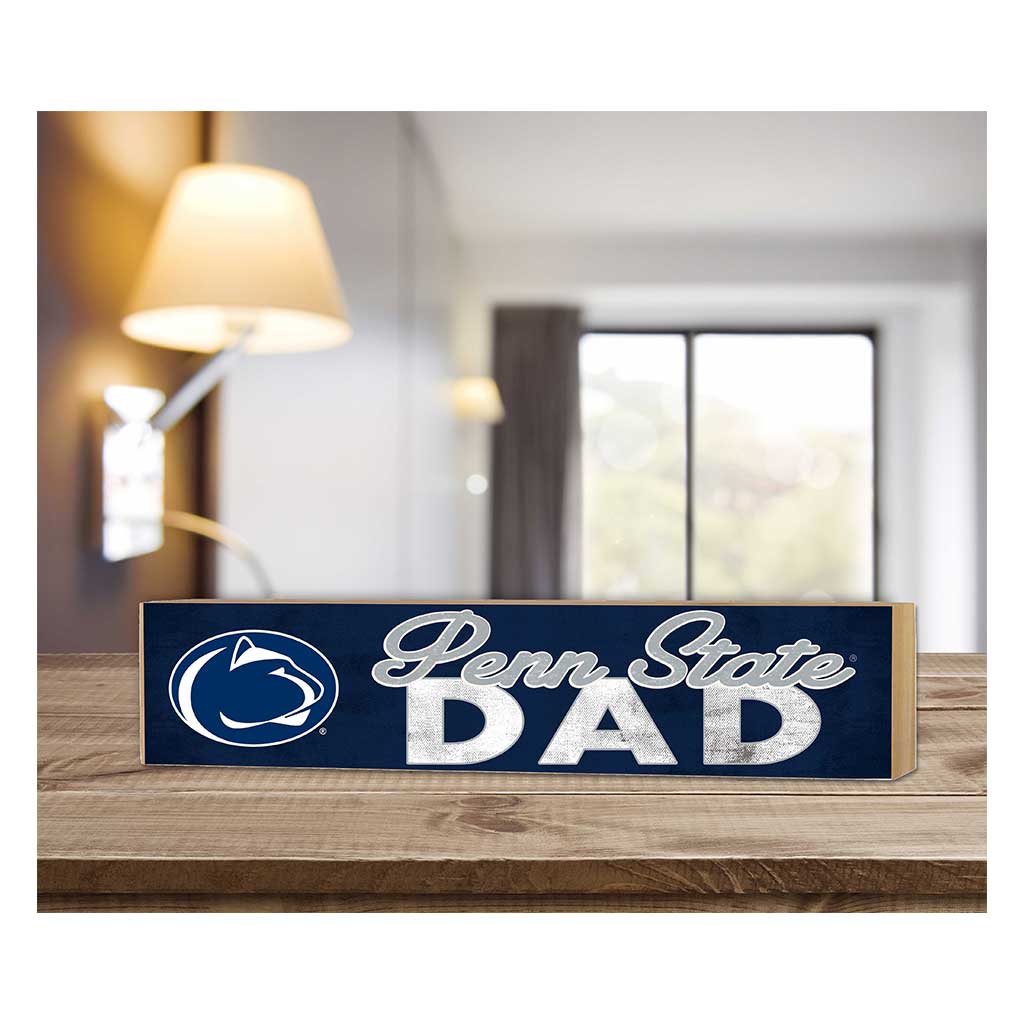 3x13 Block Colored With Logo Dad Penn State Nittany Lions