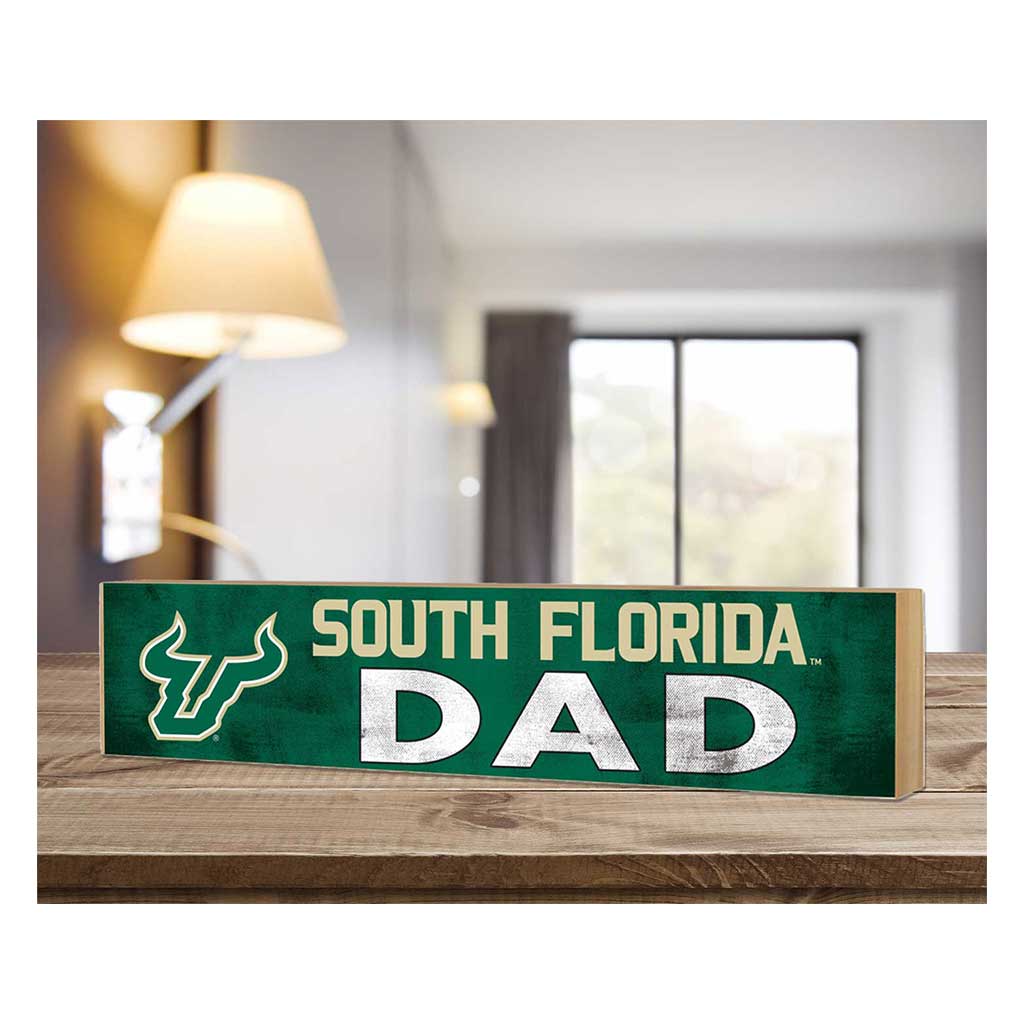 3x13 Block Colored With Logo Dad South Florida Bulls