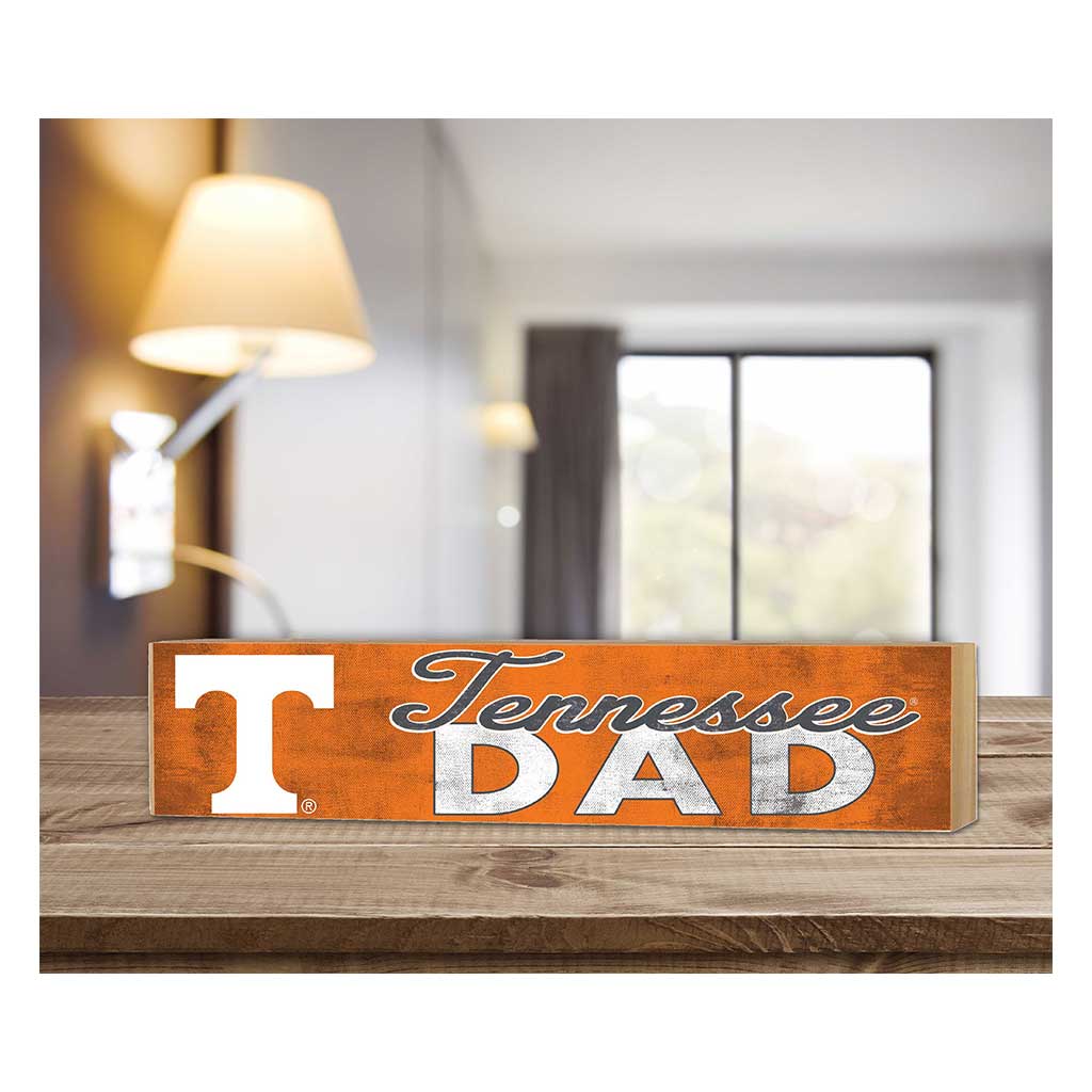 3x13 Block Colored With Logo Dad Tennessee Volunteers