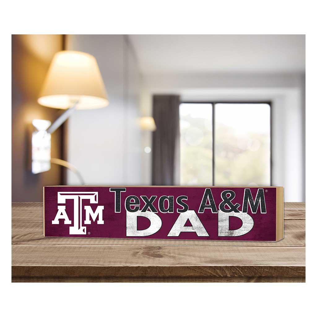 3x13 Block Colored With Logo Dad Texas A&M Aggies