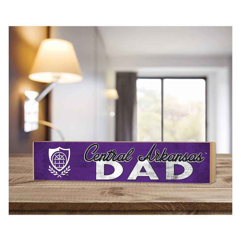 3x13 Block Colored With Logo Dad University of Central Arkansas Bears