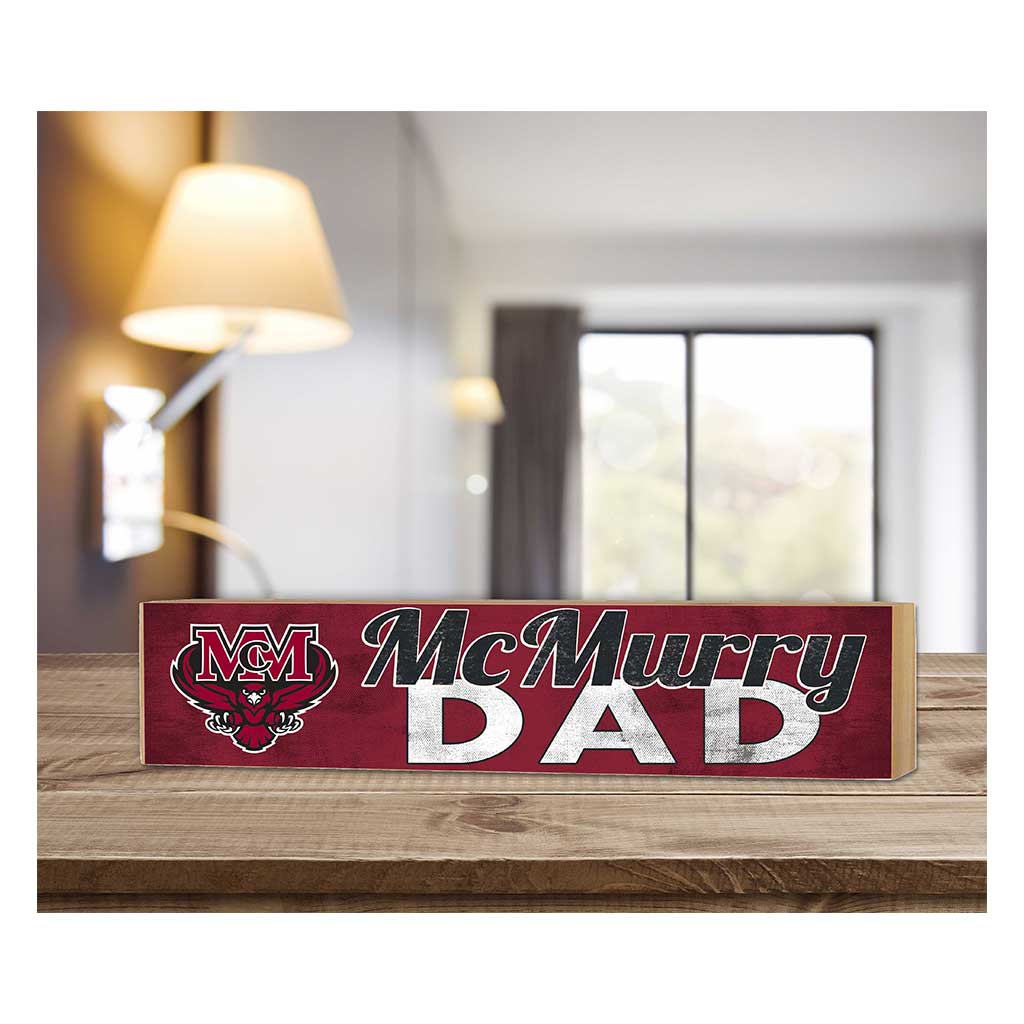 3x13 Block Colored With Logo Dad McMurry University War Hawks