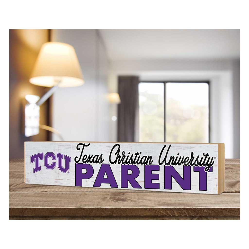 3x13 Block Weathered Parents Texas Christian Horned Frogs