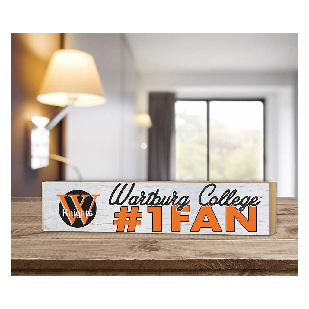 3x13 Block Weathered #1 Fan Wartburg College Knights